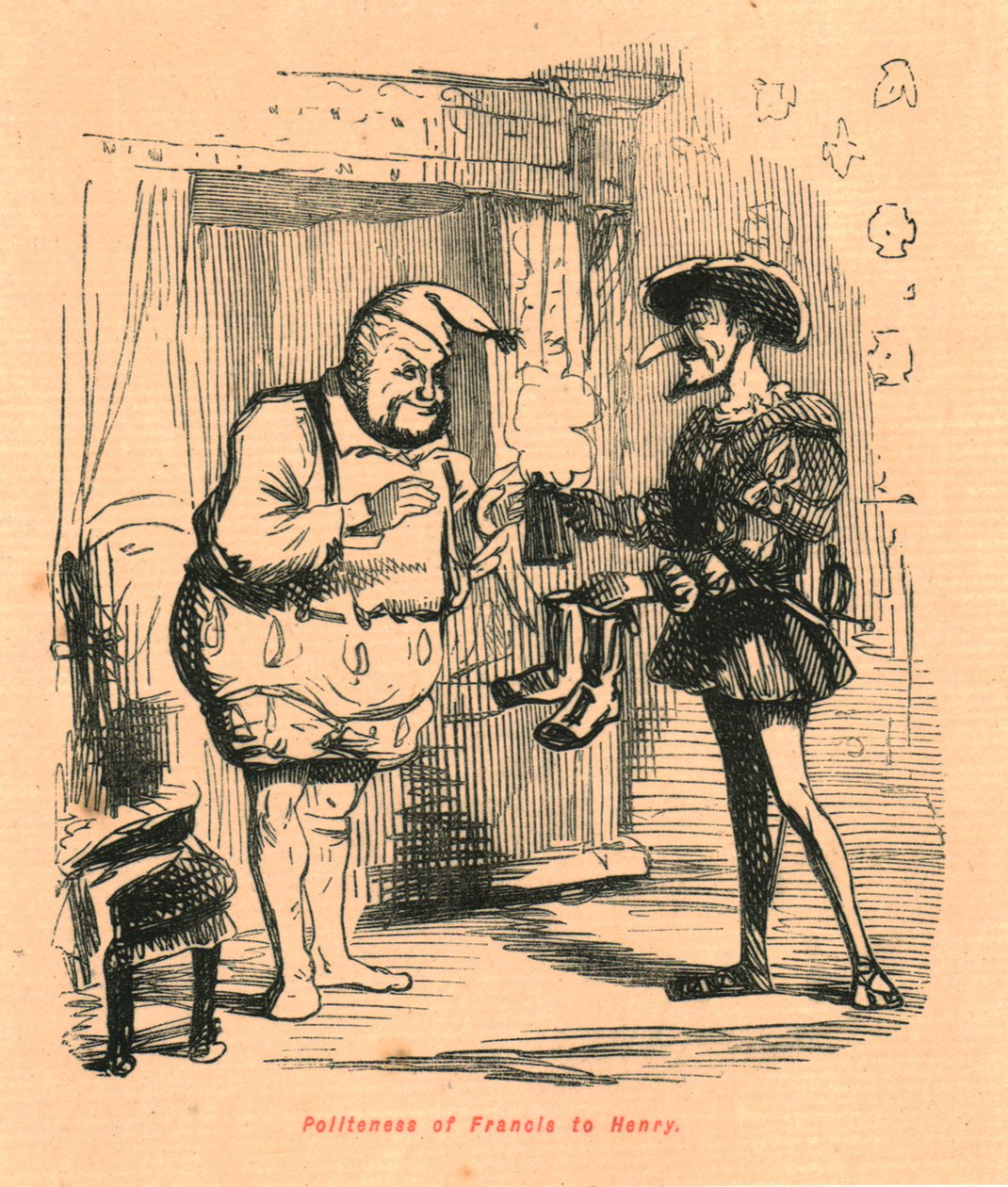 Polidez de Francis para Henry, 1897. de John Leech