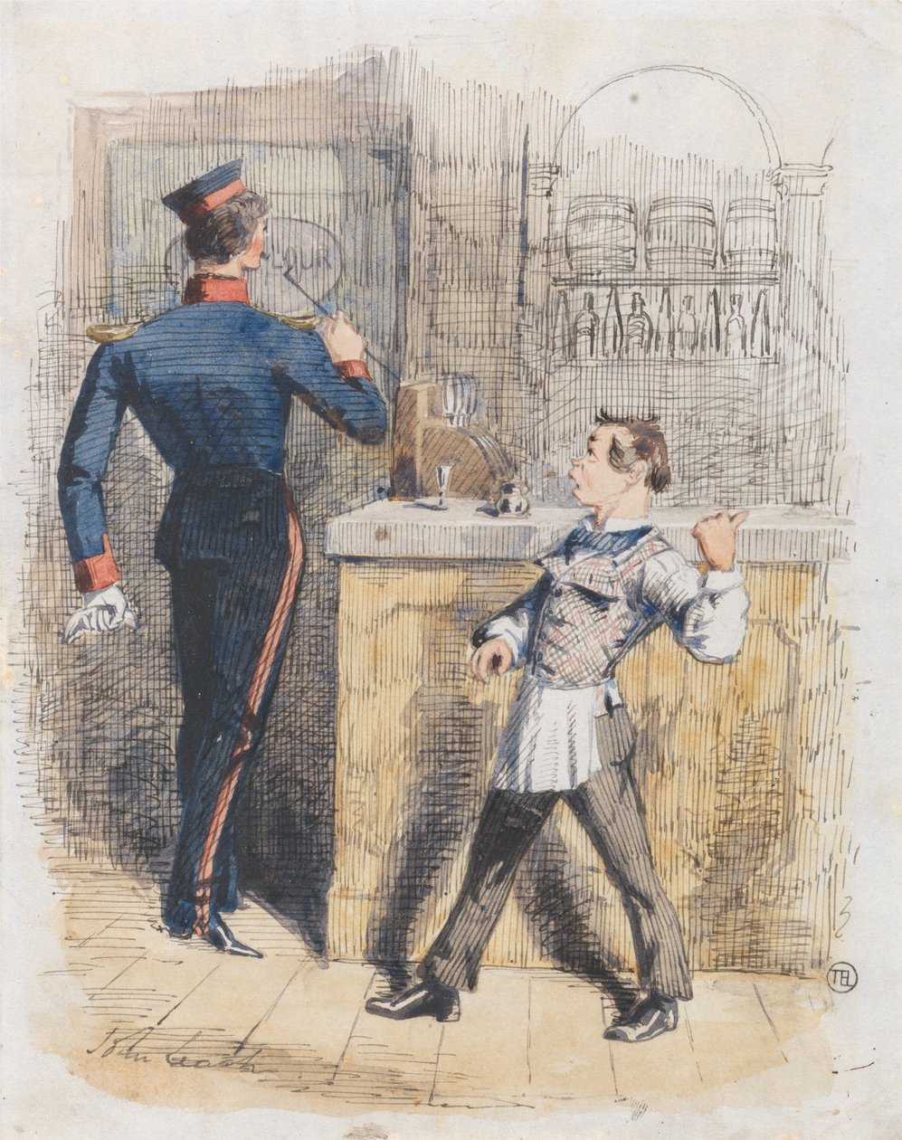 Pot Valiant: cena numa taberna de John Leech