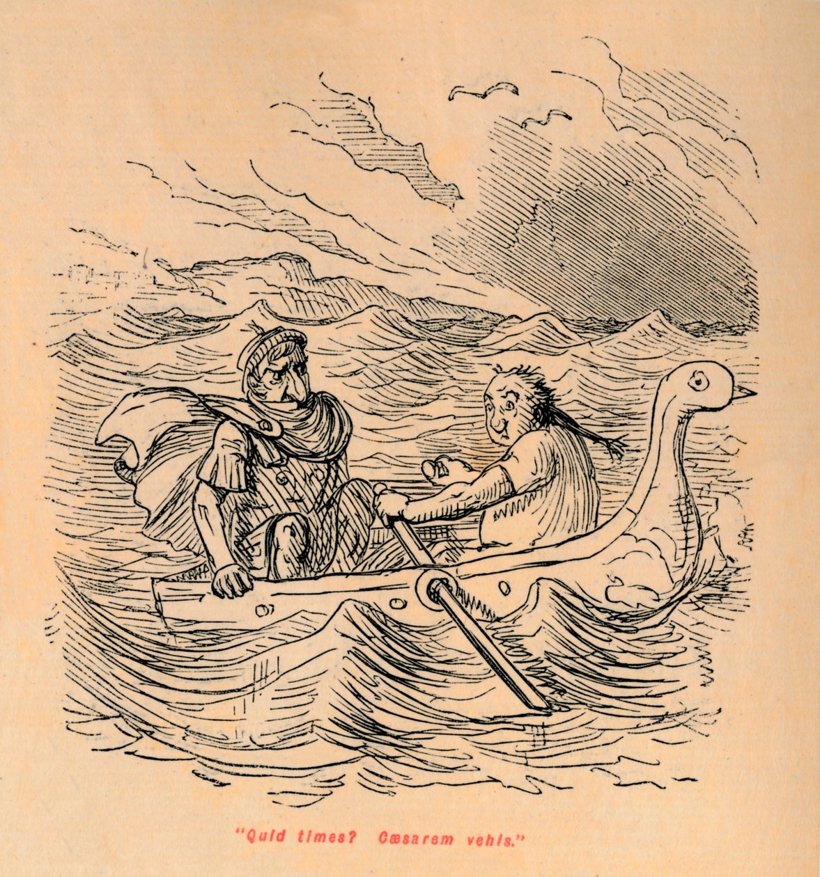 O que você está com medo de que César era mundano de 1852 de John Leech