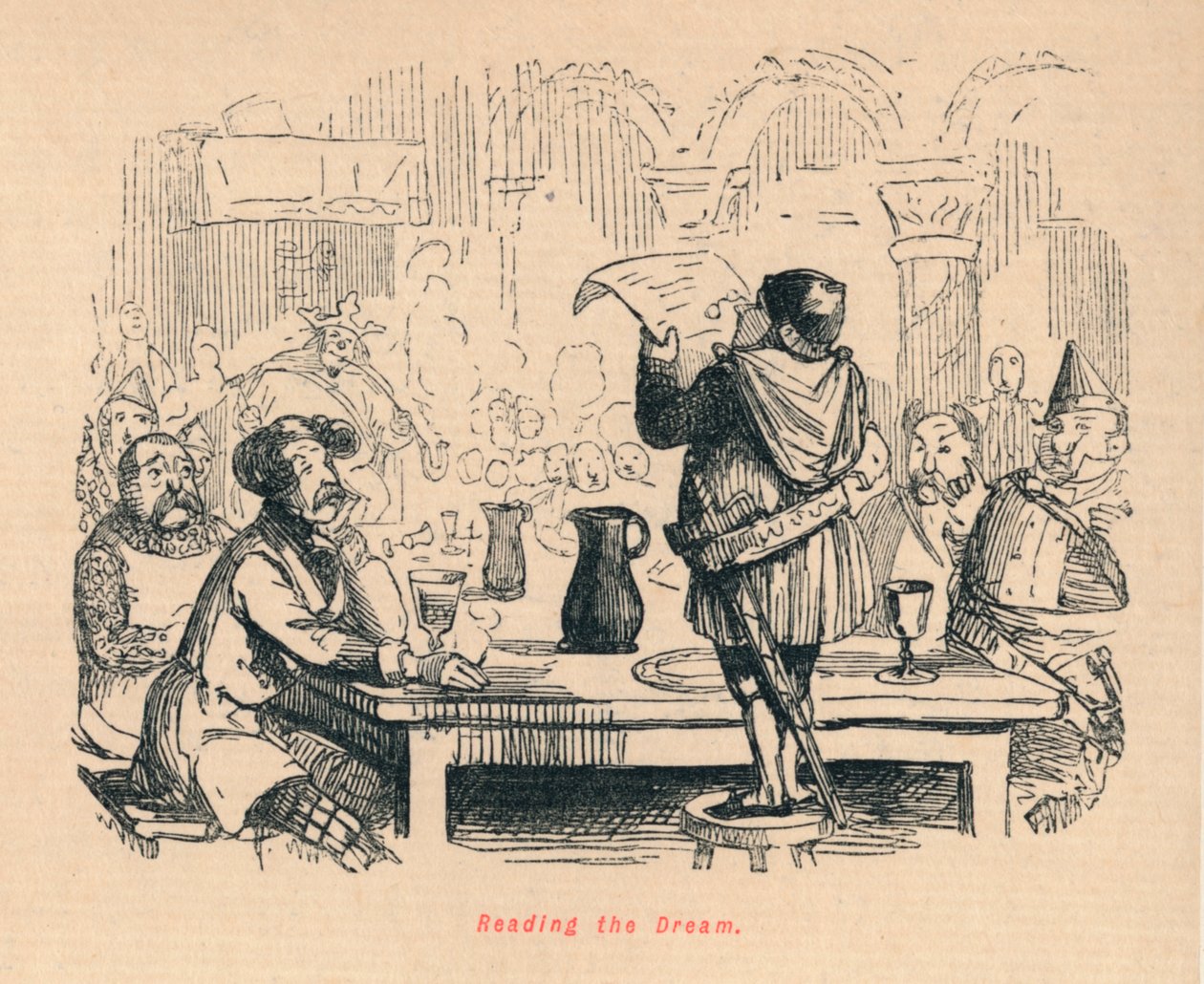 Lendo o sonho, c1860, c1860 de John Leech