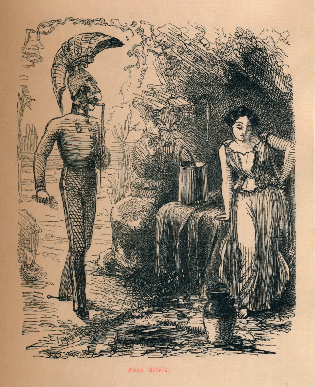 Rhea Silvia, 1852 de John Leech