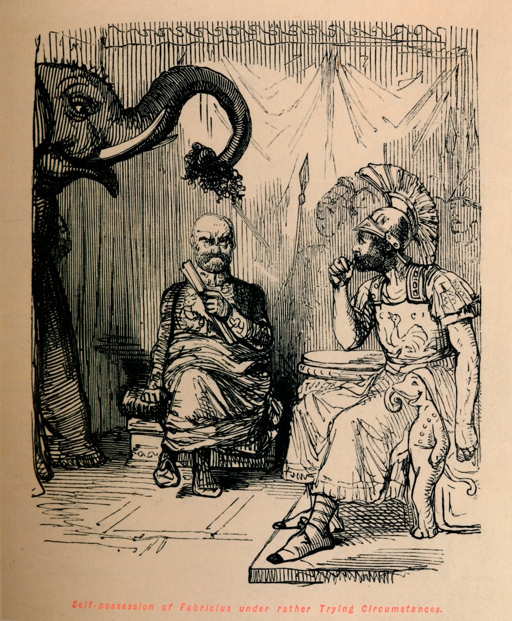 Posse de Fabricius sob circunstâncias bastante difíceis, 1852 de John Leech
