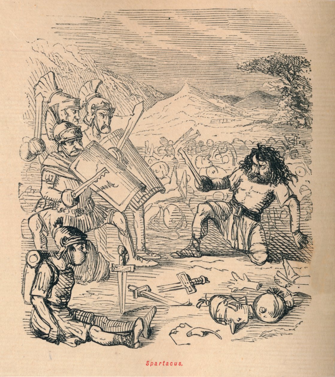 Spartacus, 1852 de John Leech
