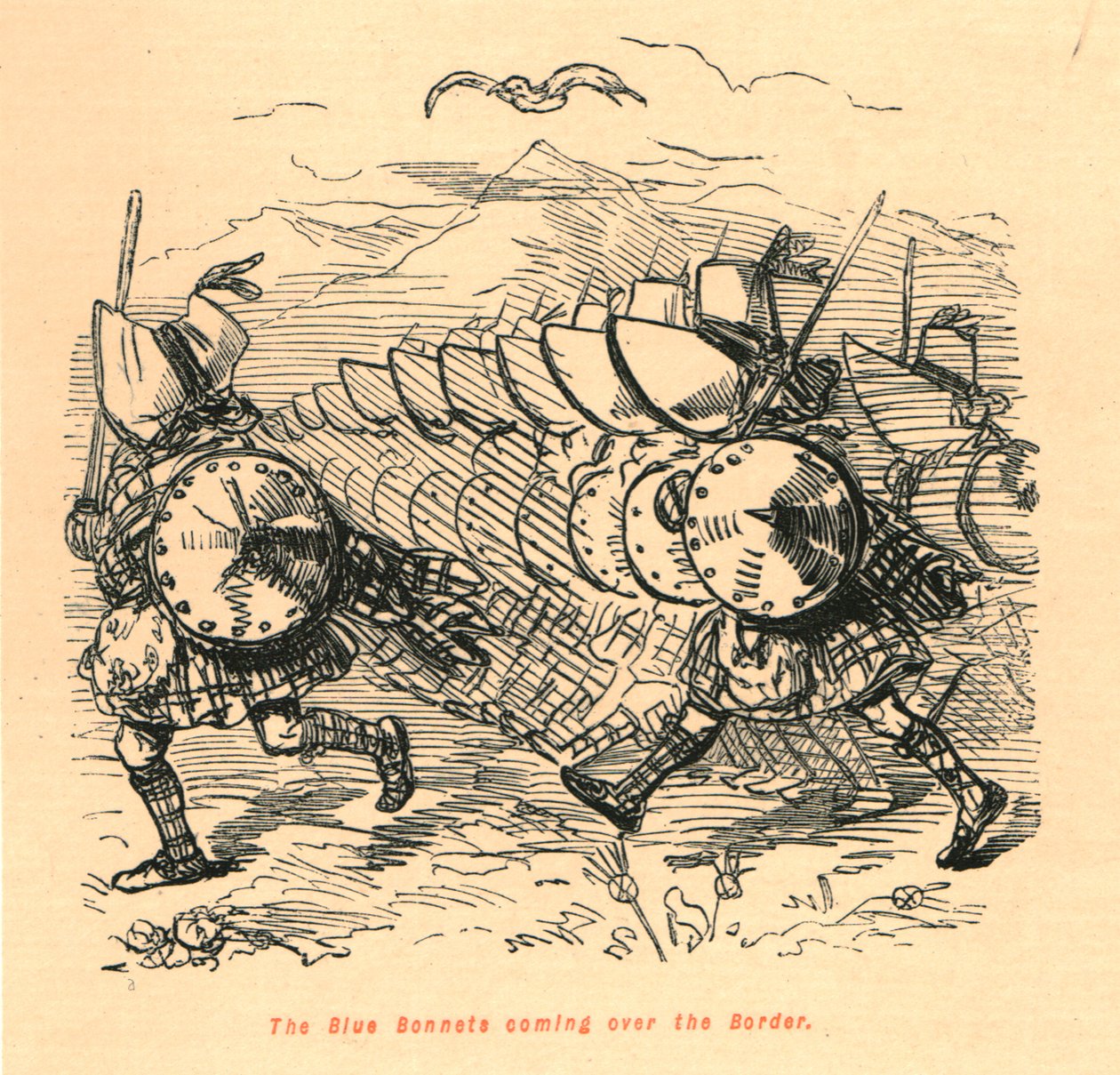 As capotas azuis que vêm sobre a beira, 1897. de John Leech