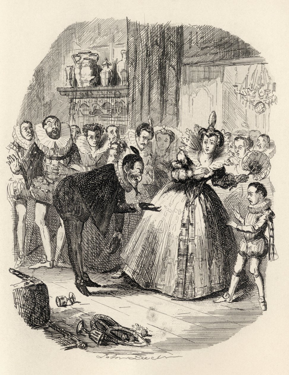 The Housewarming, de "The Ingoldsby Legends", de Thomas Ingoldsby, publicado por Richard Bentley und Son, 1887 de John Leech