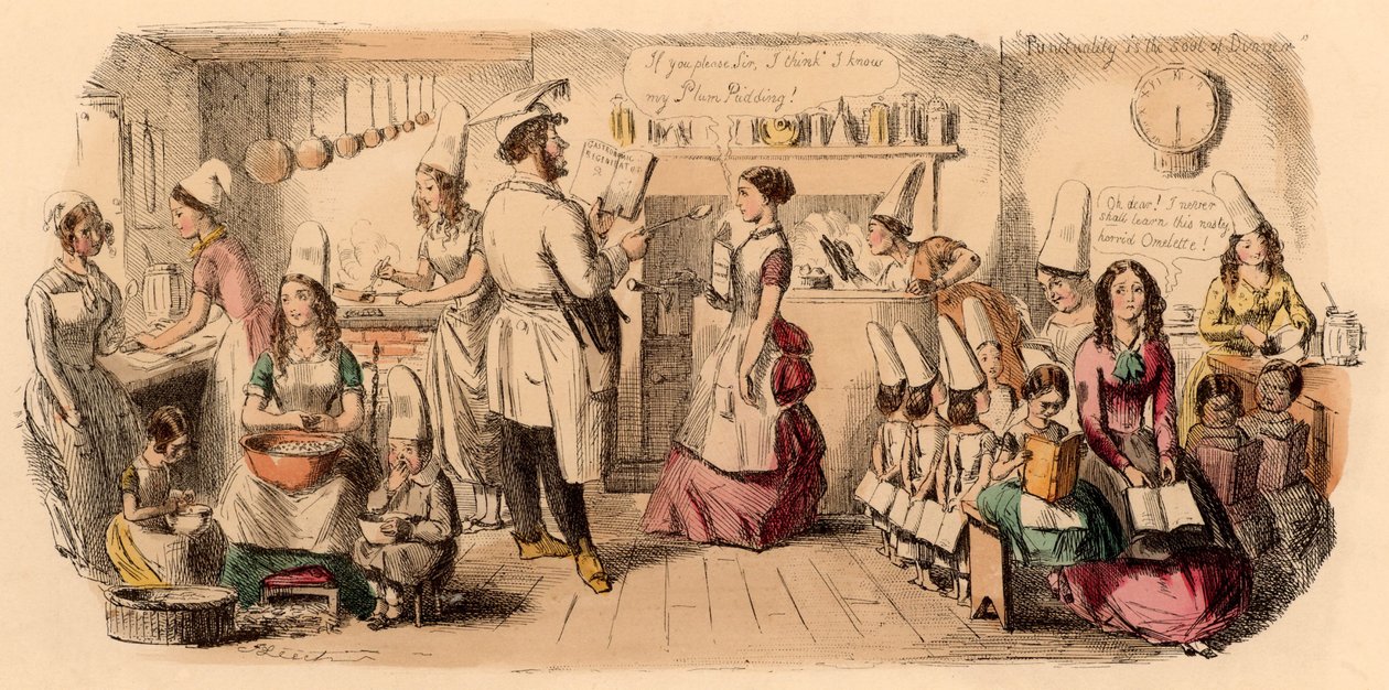 A Escola Preparatória para Jovens Damas de John Leech