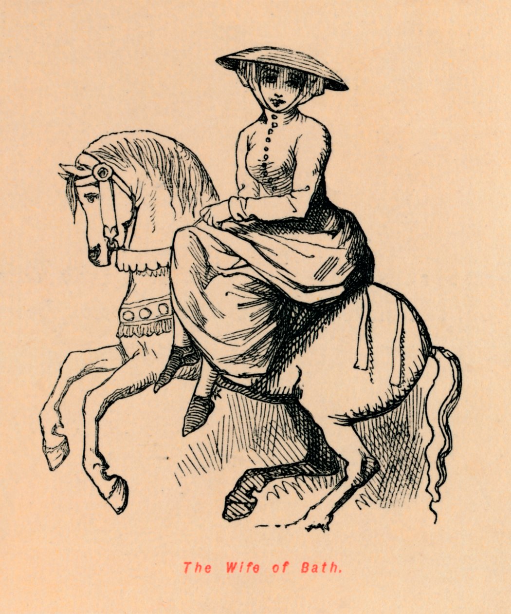 A esposa de Bath, c1860, c1860 de John Leech