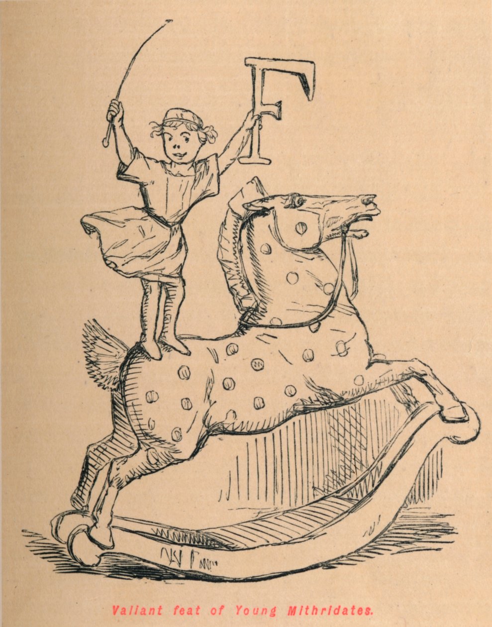Façanha valente de Young Mithridates, 1852 de John Leech