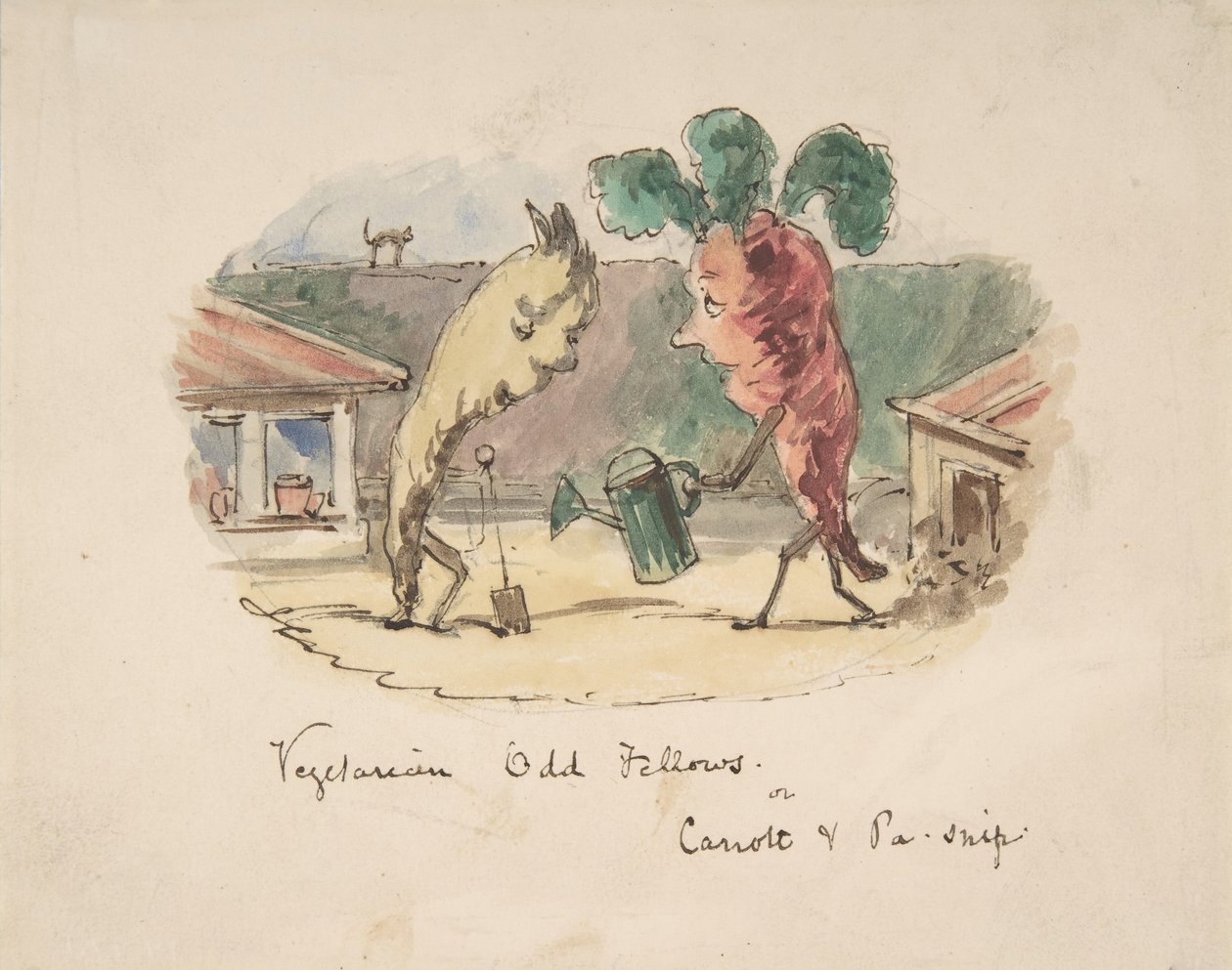 Companheiros Estranhos Vegetarianos: ou, Carrott e Pa-Snip, 1837-64. de John Leech
