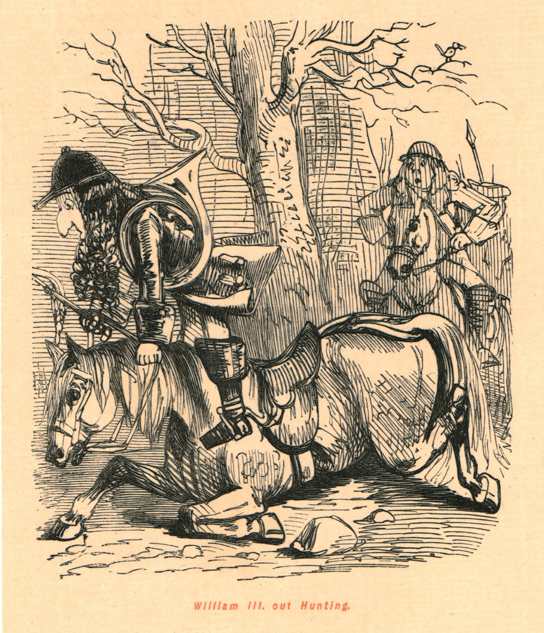 William III. Caça, 1897. de John Leech