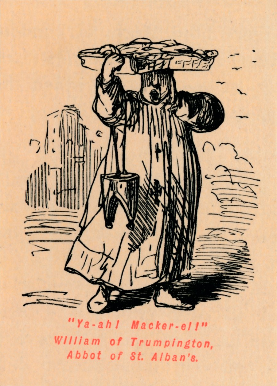 Ya-ah! Cavalinha! William of Trumpington, abade de St. Albans, de John Leech
