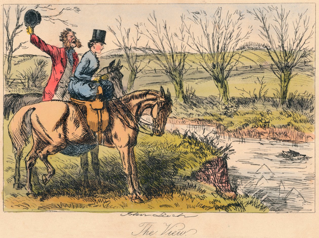 The View, 1865. Artistas: John Leech, Hablot Knight Browne. de John Leech and Hablot Knight Browne