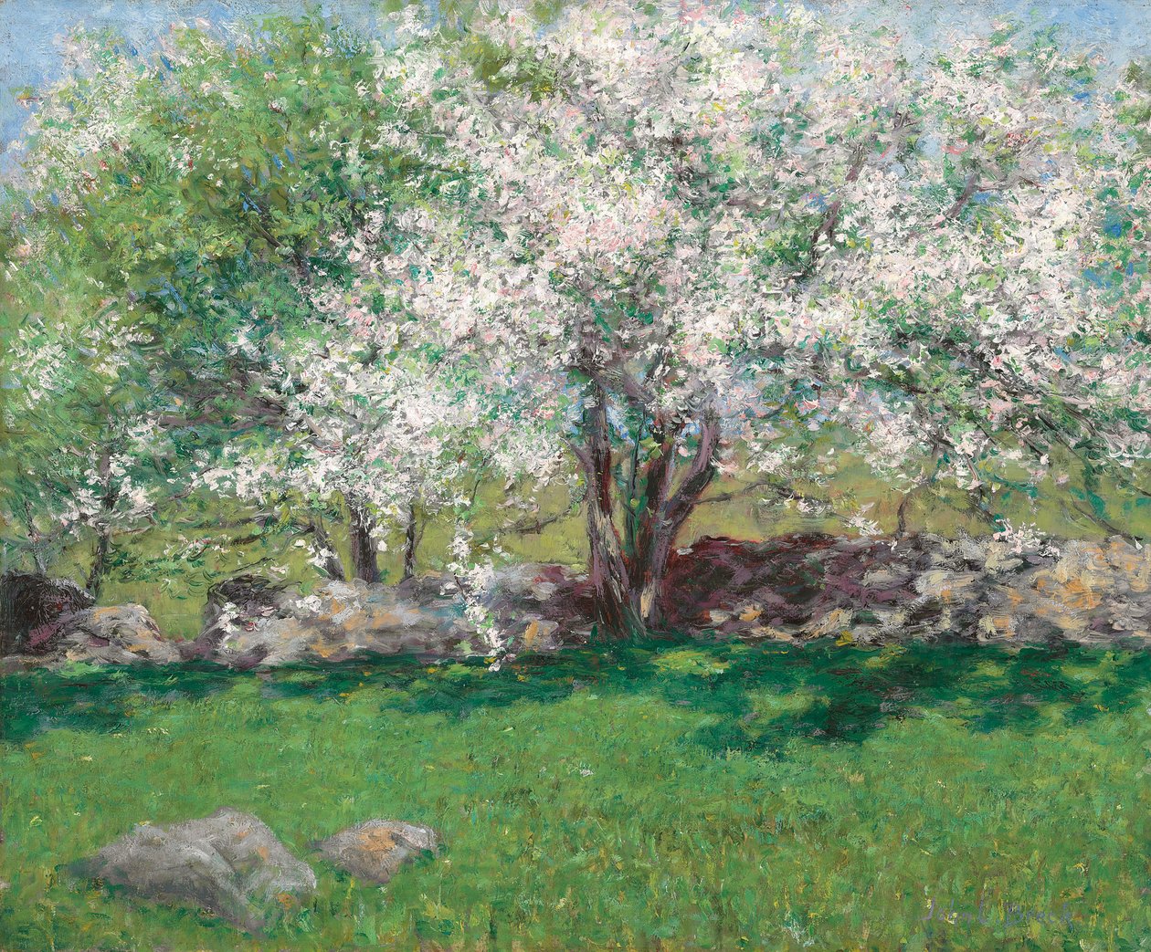 Macieiras, c.1889 de John Leslie Breck