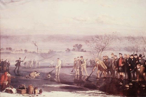 Curling em Rowyards Loch de John Levack