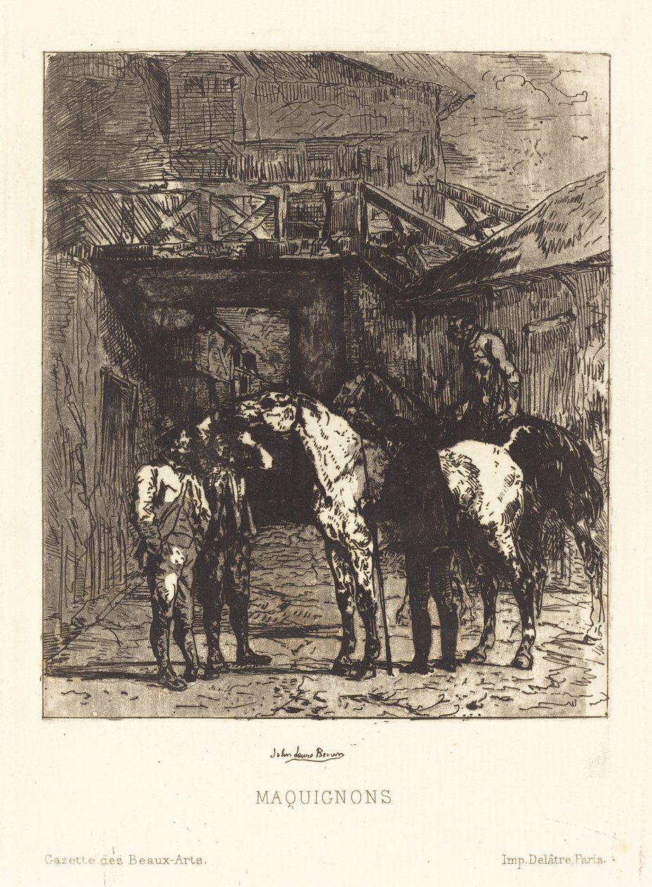 Maquignons (comerciantes de cavalos) de John Lewis Brown