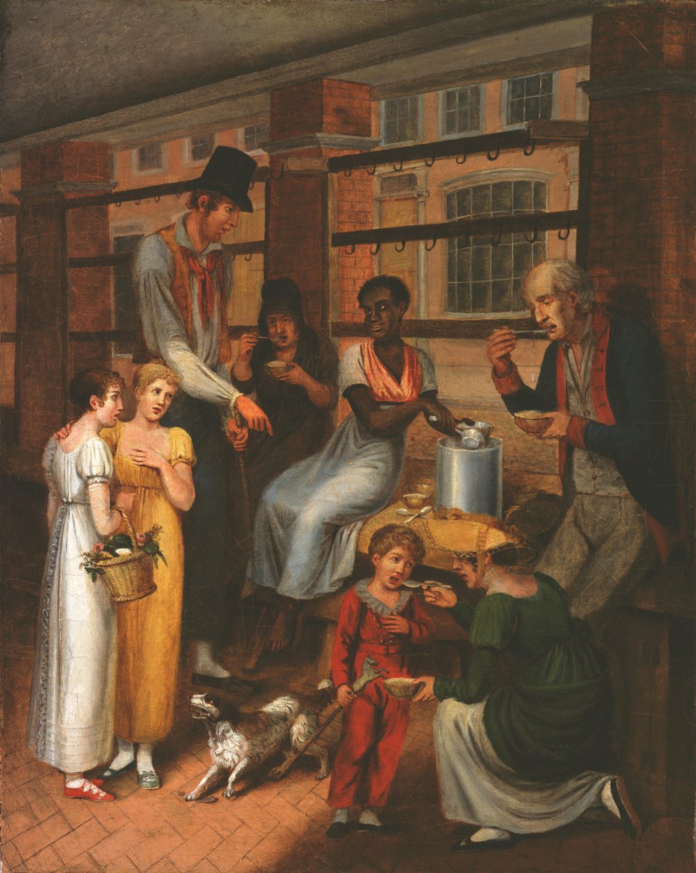 Pepper-Pot: uma cena no mercado de Filadélfia de John Lewis Krimmel