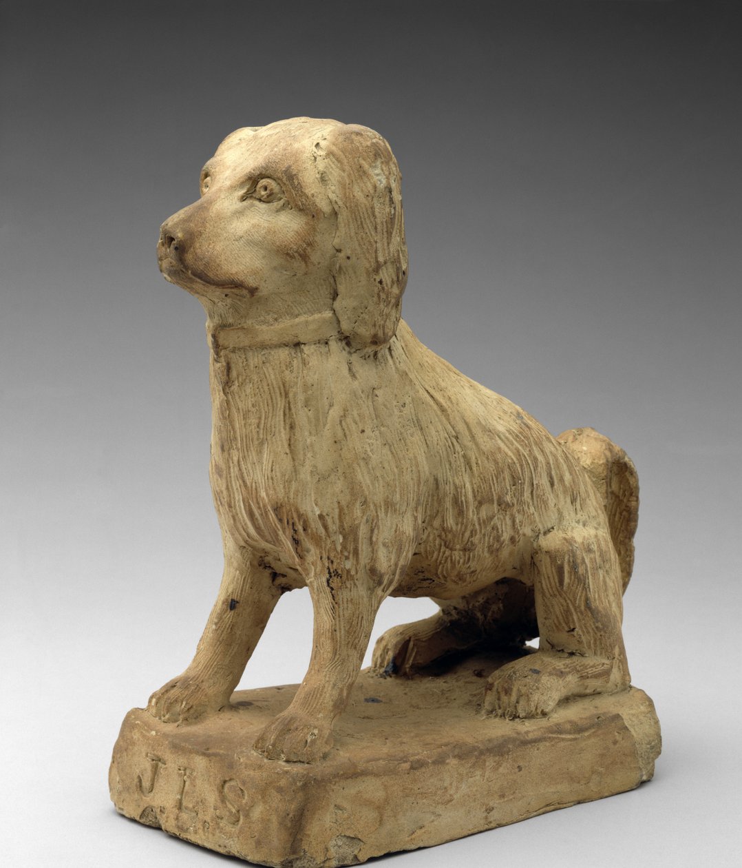Spaniel, c. 1870-1880 (grés) de John Lewis Stone