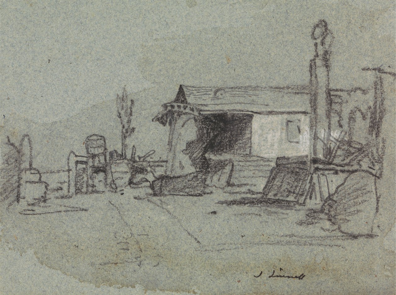 A Scene in the Edgware Road, Londres de John Linnell