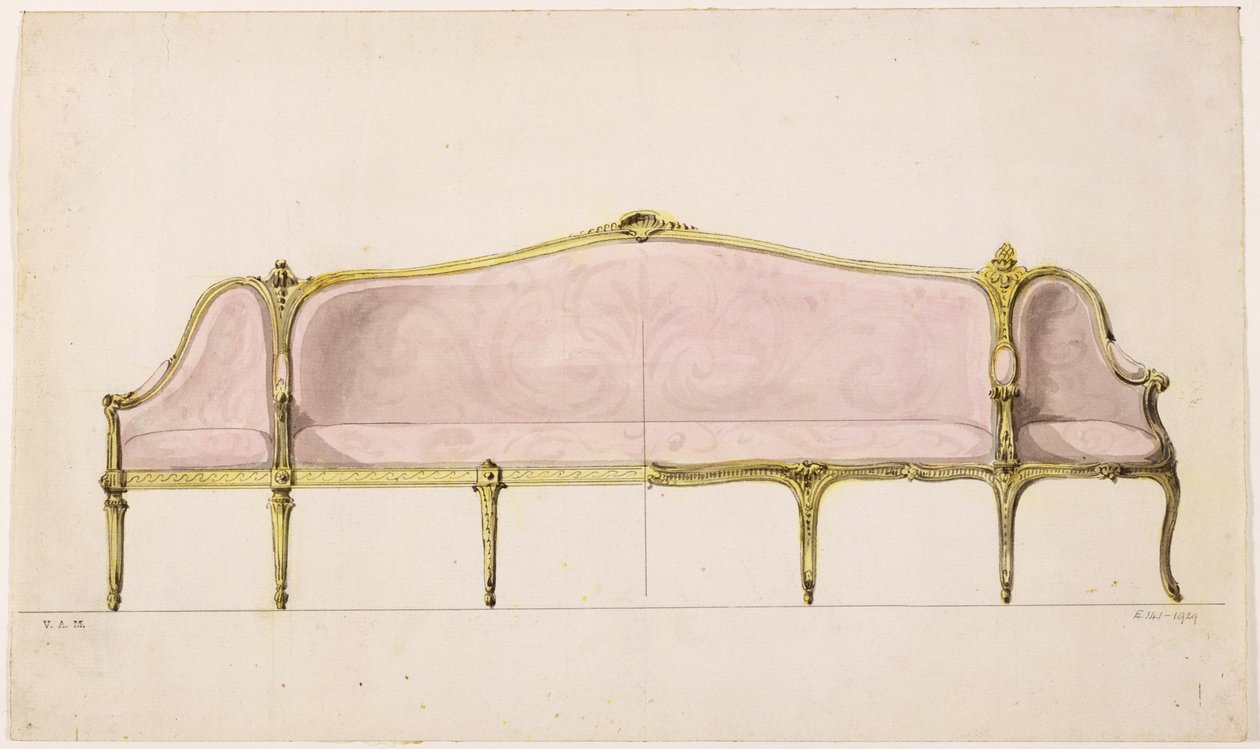 Design para um canapé de John Linnell
