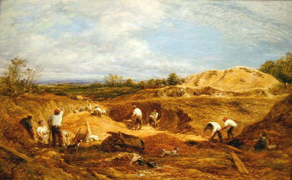 Kensington Gravel Pits (óleo sobre tela) de John Linnell