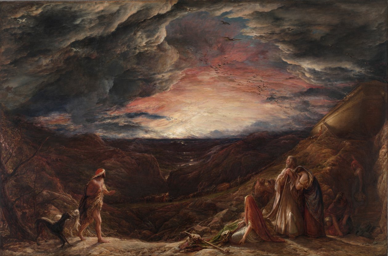 Noé: A véspera do dilúvio, 1848 de John Linnell