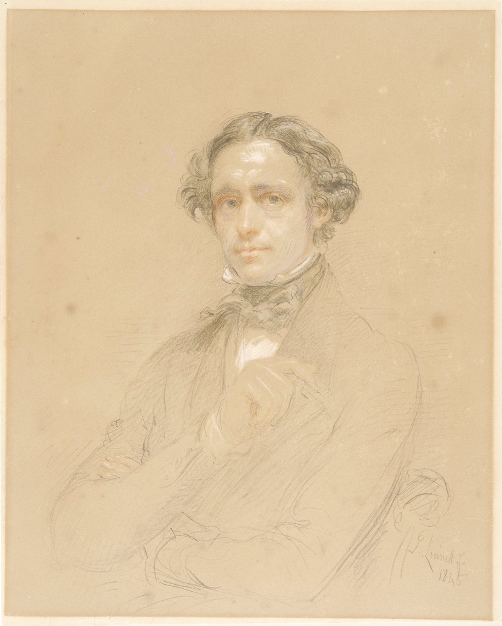 Retrato de um cavalheiro de John Linnell