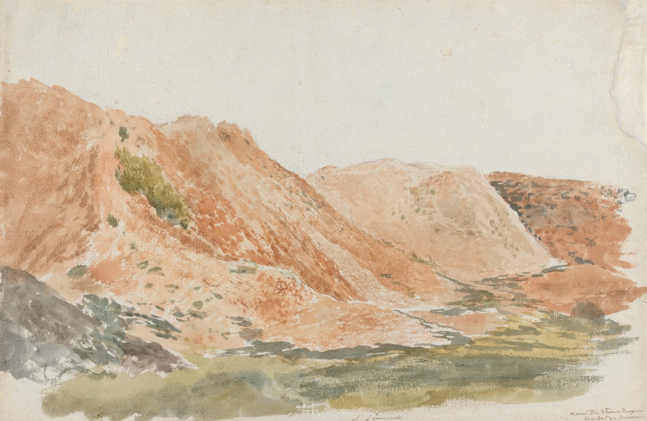 Pedreiras perto de Ironbridge (Earthworks, Cambridge Terrace) de John Linnell