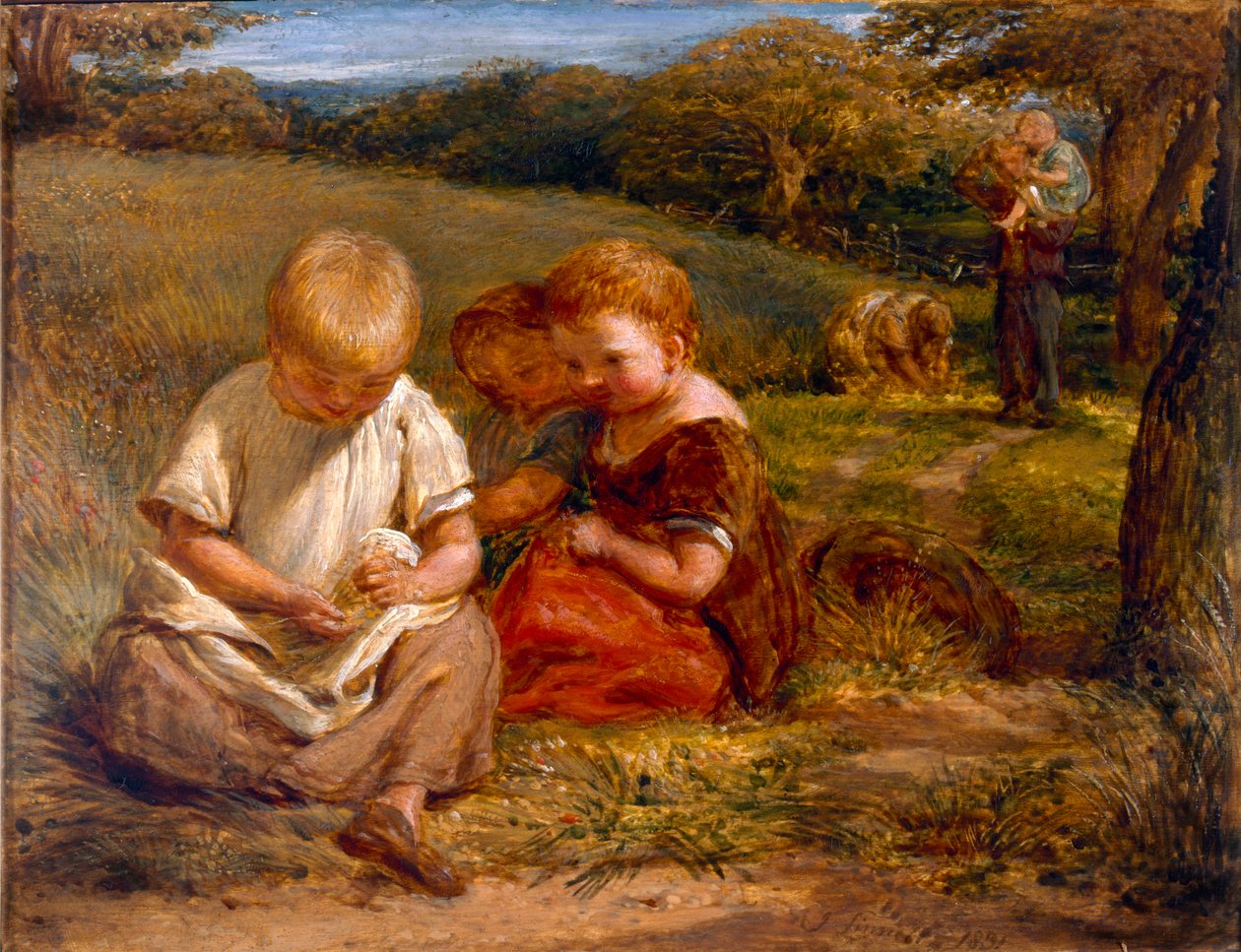 Os coletores de flores silvestres, 1831. de John Linnell