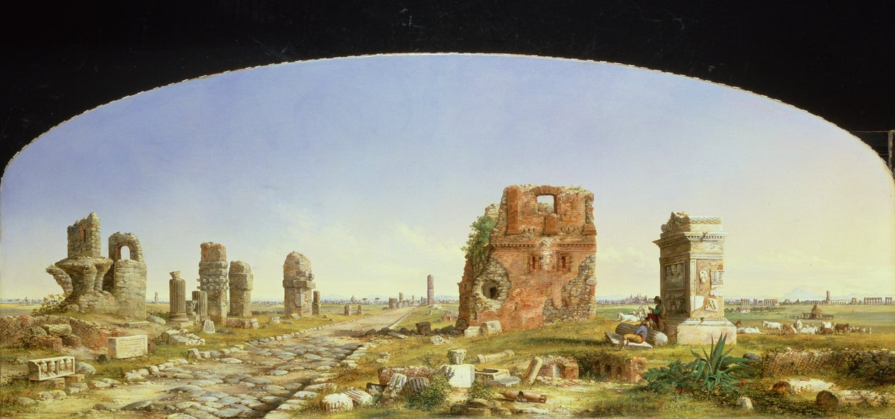 O Caminho Appiano, 1869 de John Linton Chapman