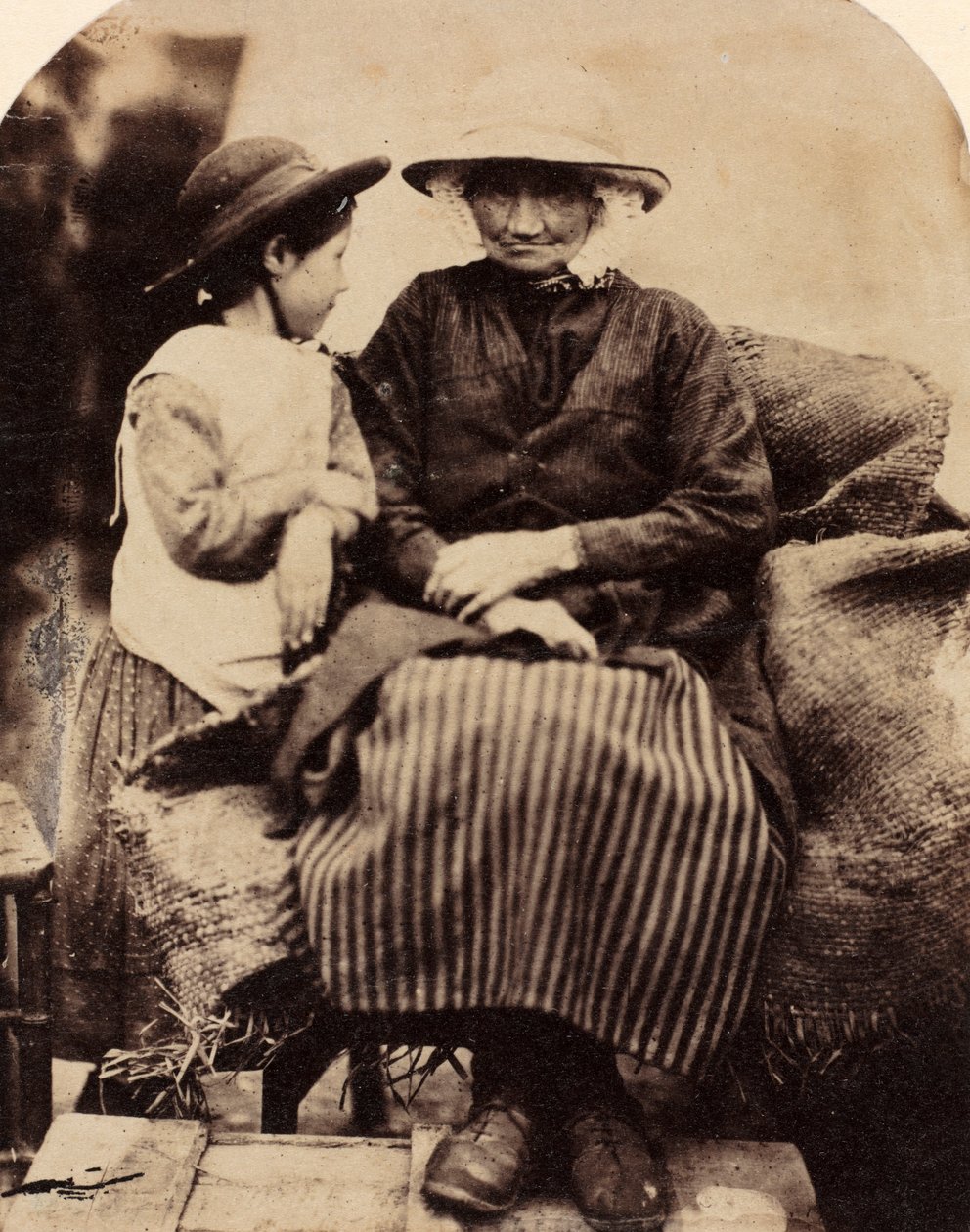 Servos em Rhagatt, Corwen, North Wales, c. 1860. de John Lloyd