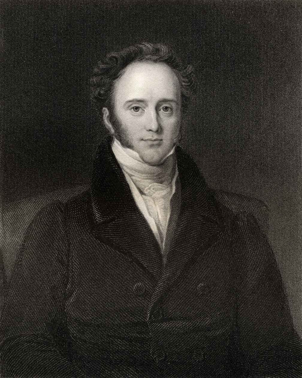 Templo de Henry John, 3º Visconde Palmerston, gravado por HR Cook (fl.1813-47), de &39;National Portrait Gallery, volume IV&39;, publicado c.1835 de John Lucas
