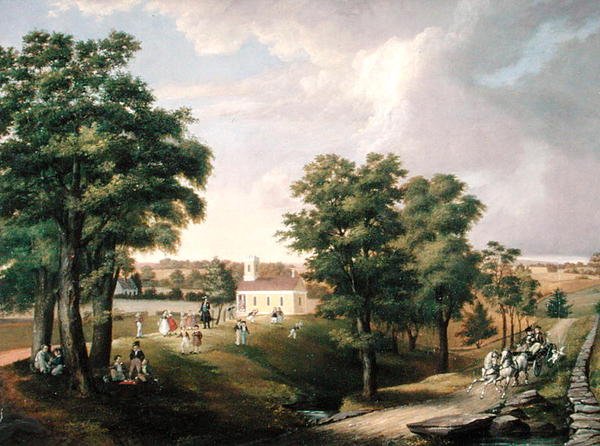 Vista da Casa da Escola na Quinta dos Greens de John Ludlow Morton