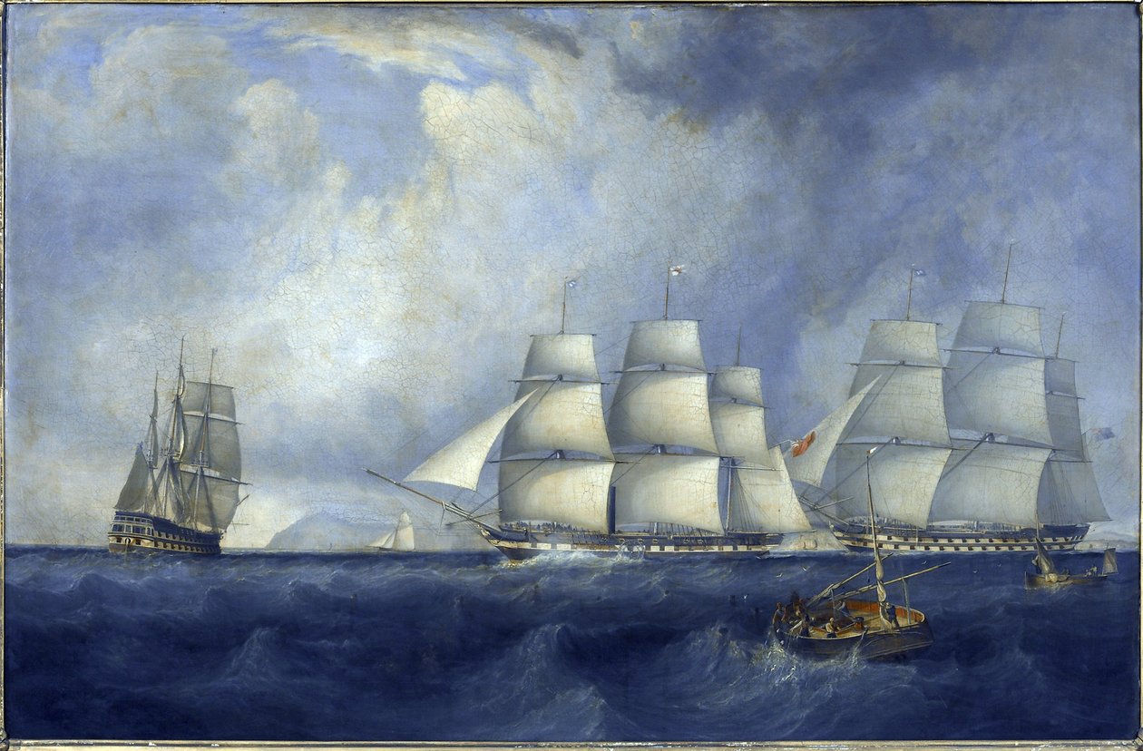 O navio auxiliar "Vernon", ao largo da Ilha de Wight, Inglaterra, em 21 de setembro de John Lynn