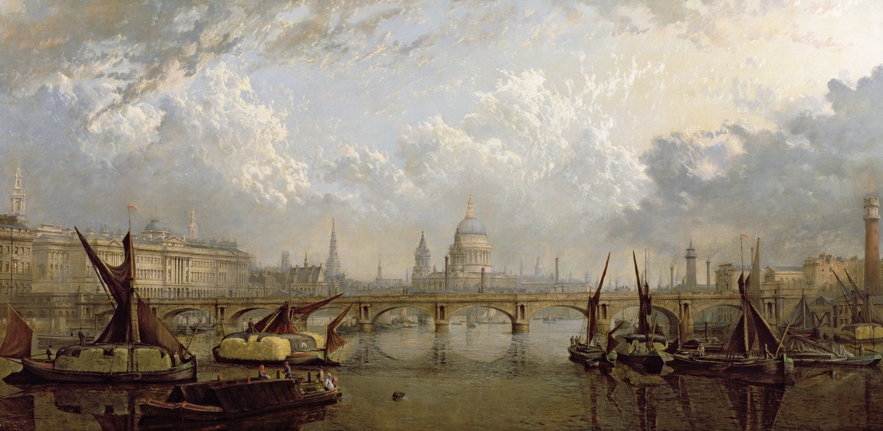 Vista de Londres (óleo sobre tela) de John MacVicar Anderson