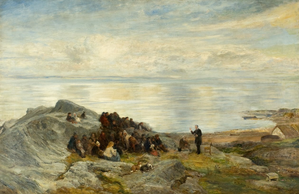 Um sermão à beira-mar de John MacWhirter