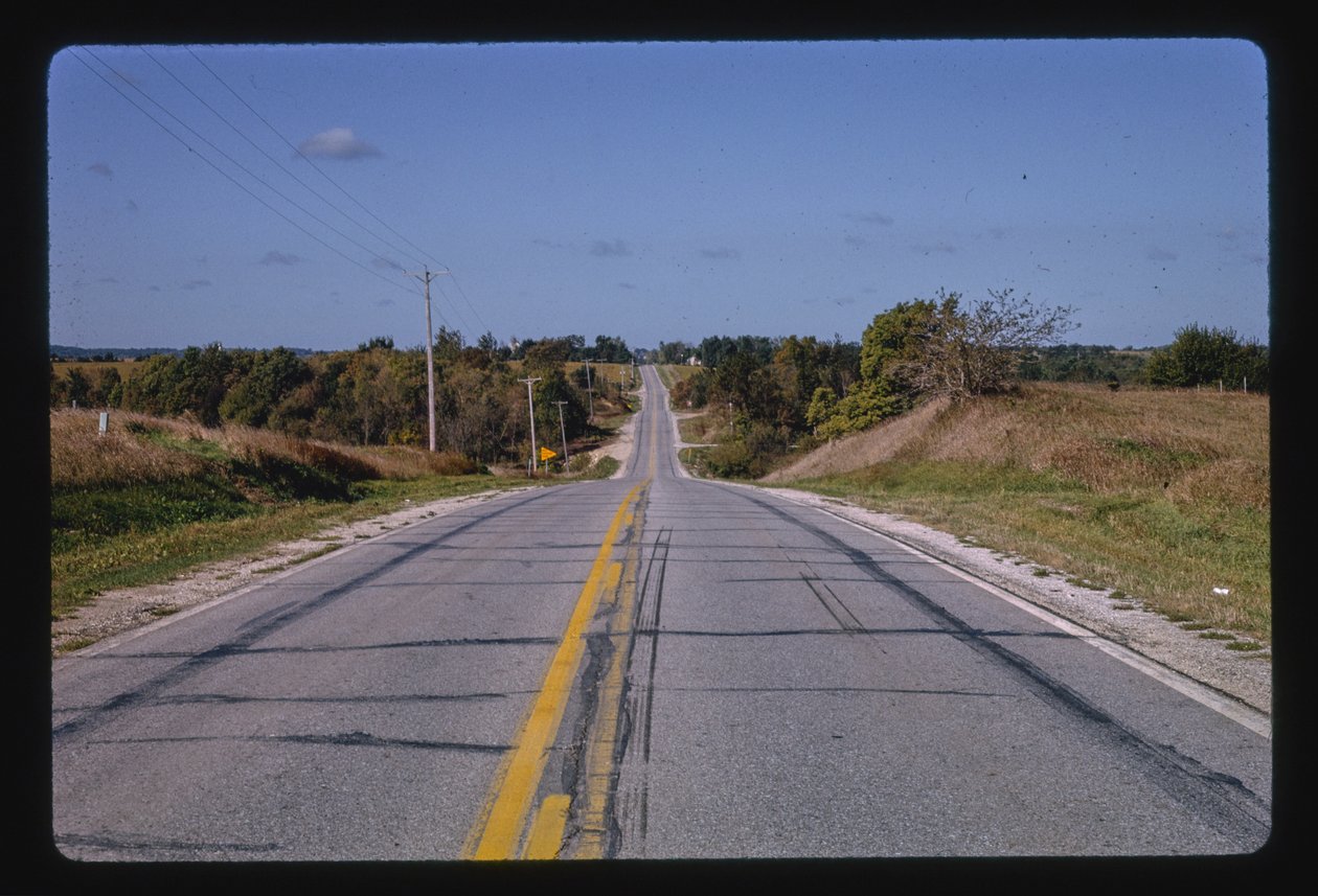 Autoestrada 6, a oeste de Adel, Iowa, EUA de John Margolies