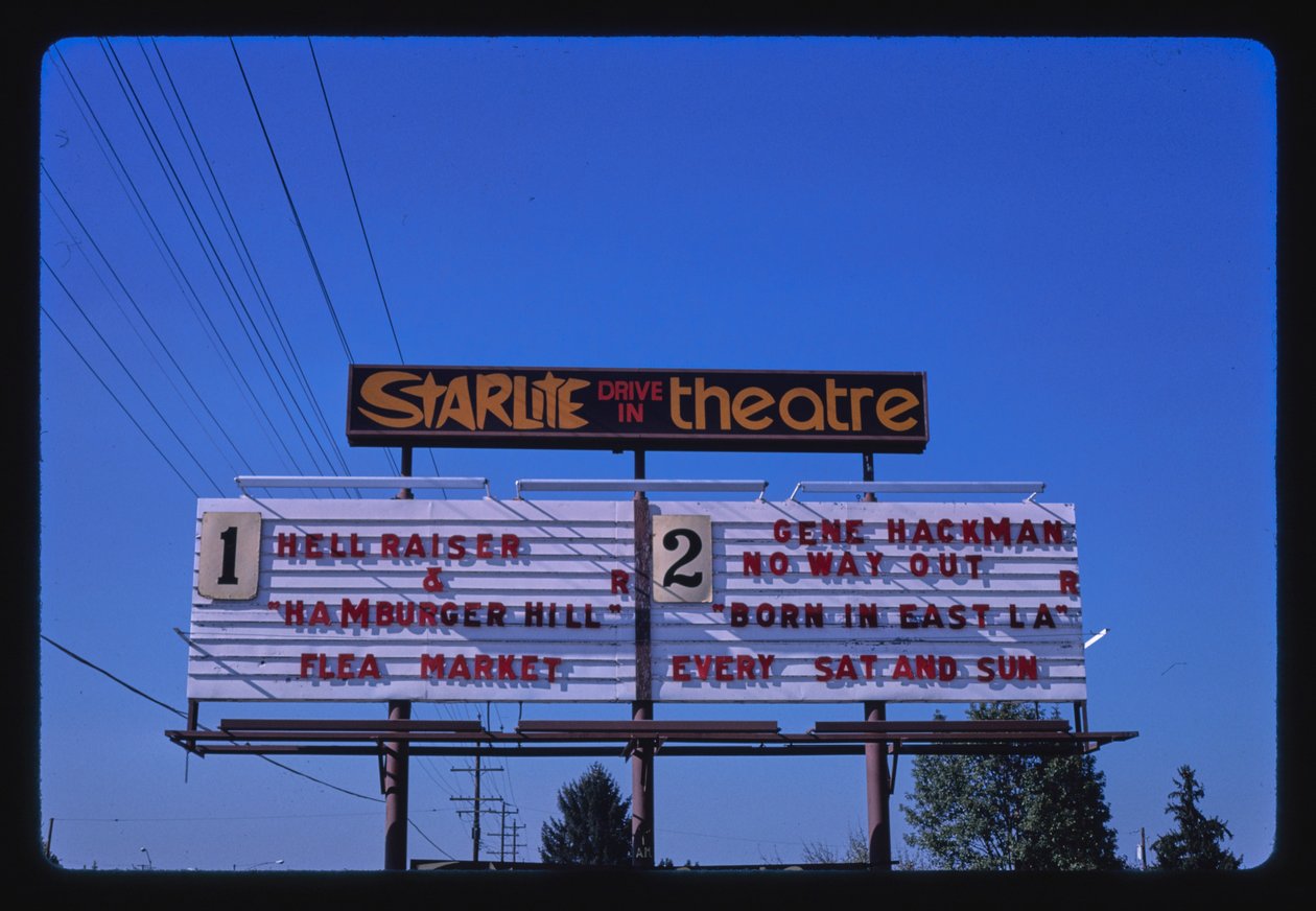 Starlite Drive-In, Medford, Oregon, EUA de John Margolies