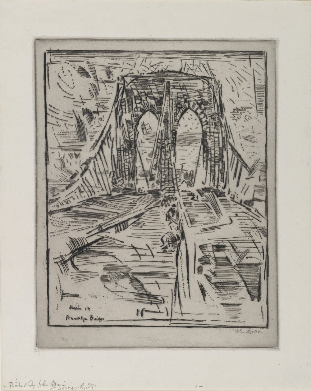 Ponte de Brooklyn de John Marin