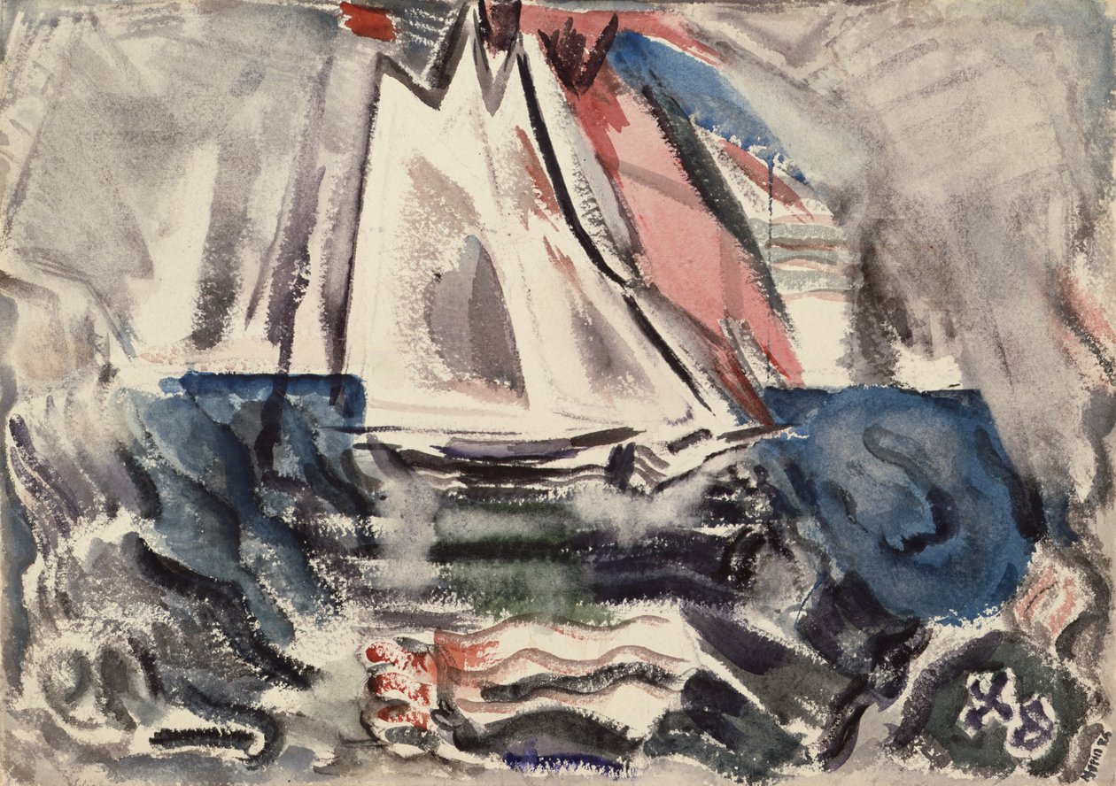 Movimento: Barco ao largo de Deer Island, Maine, N.º 7 de John Marin