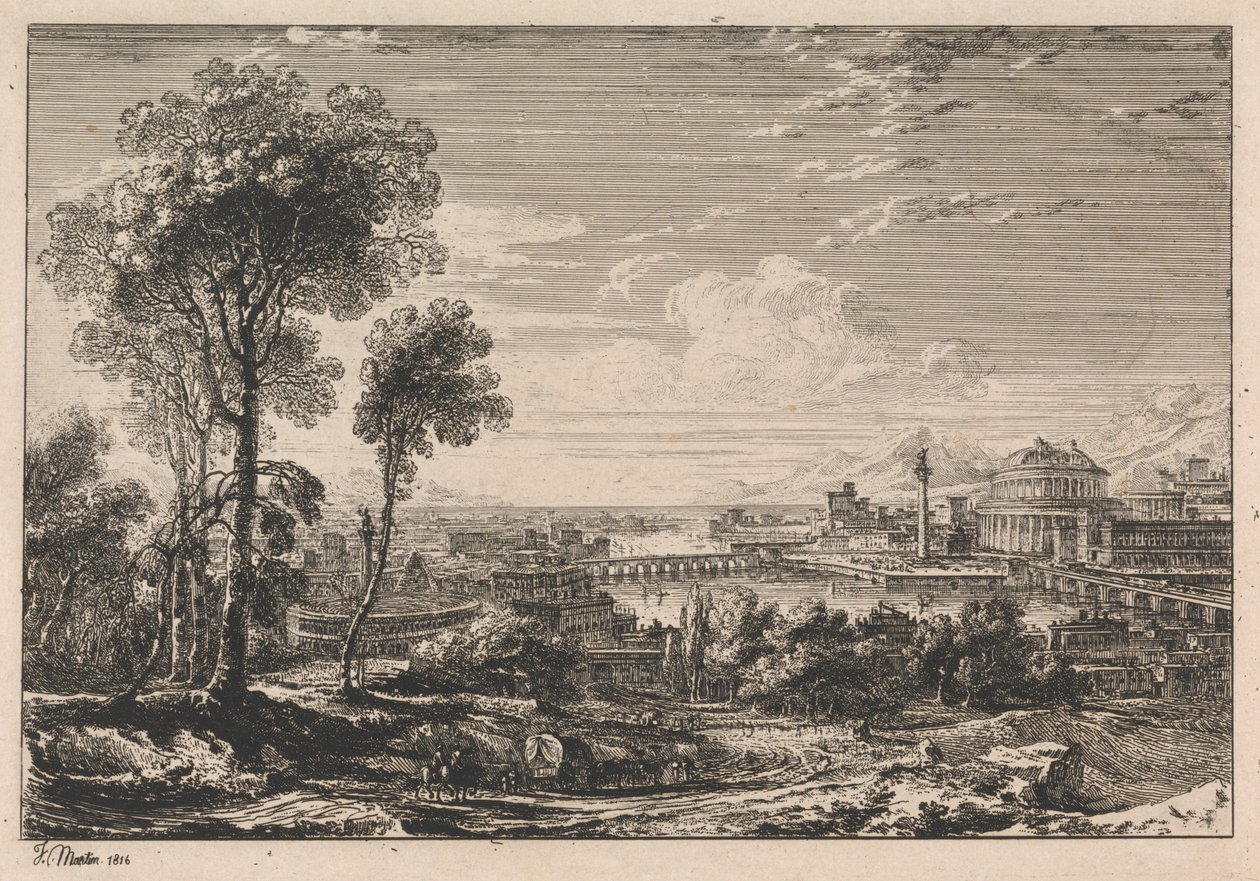Uma Cidade Clássica de John Martin