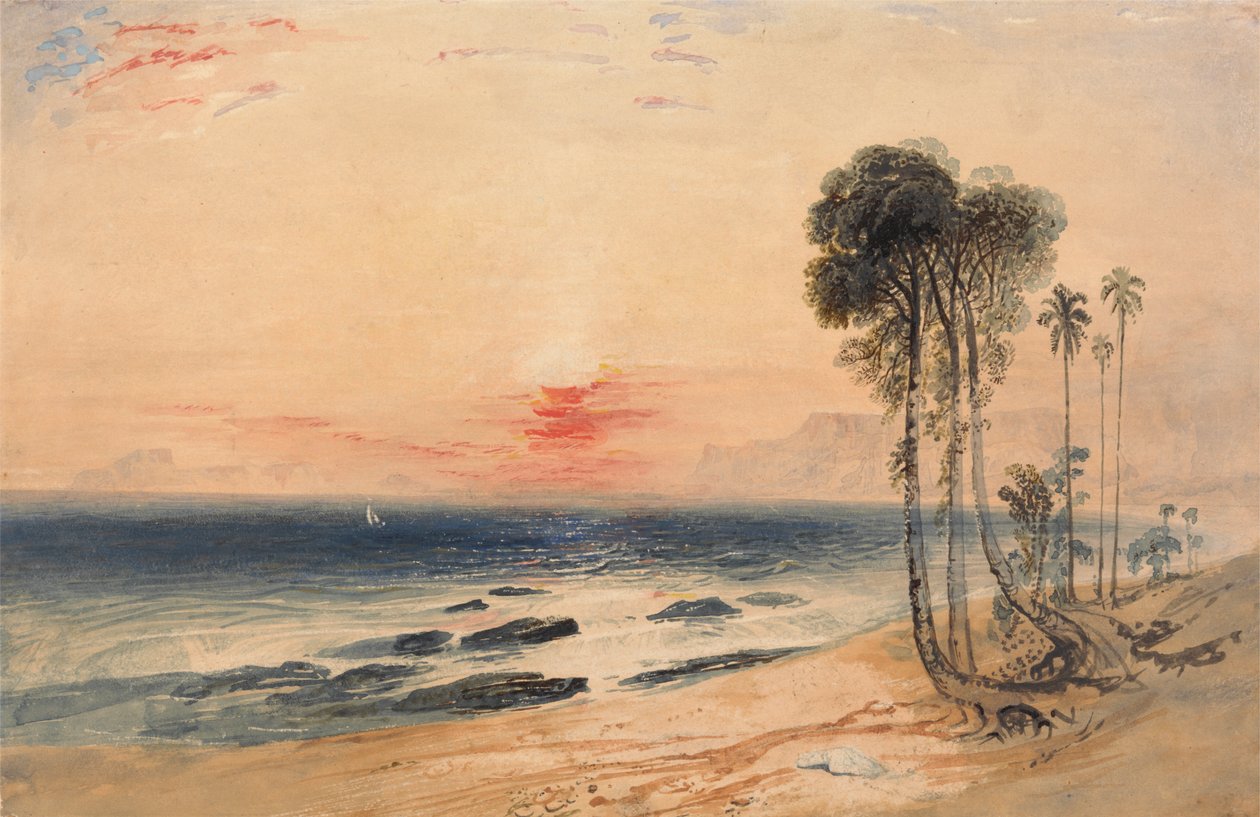 Uma Costa Tropical, Pôr-do-sol de John Martin