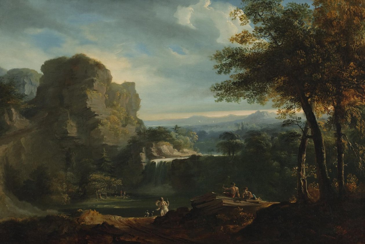 Uma paisagem Arcadiana de John Martin