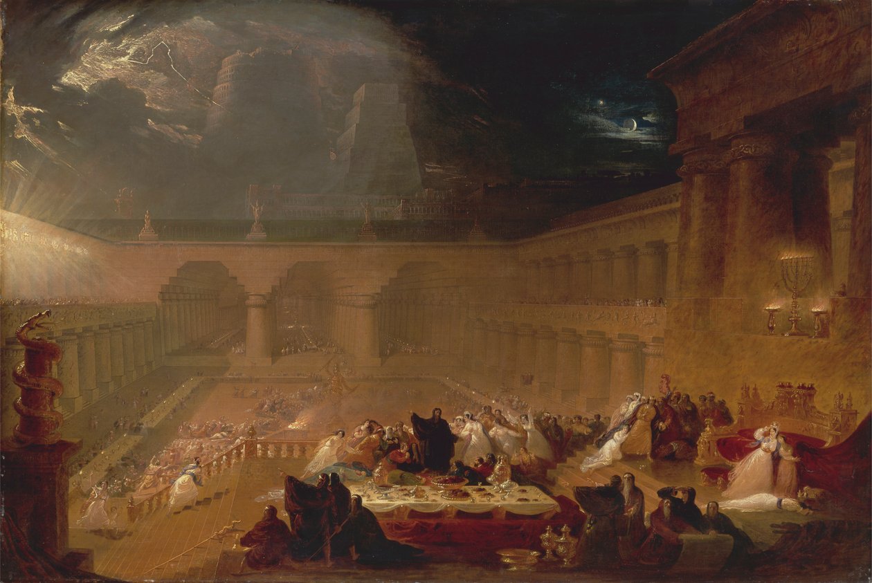 Festa de Belshazzar de John Martin