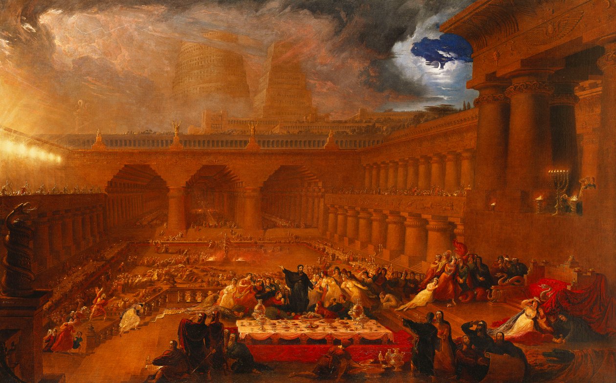 Festa de Belsazar, 1820 de John Martin
