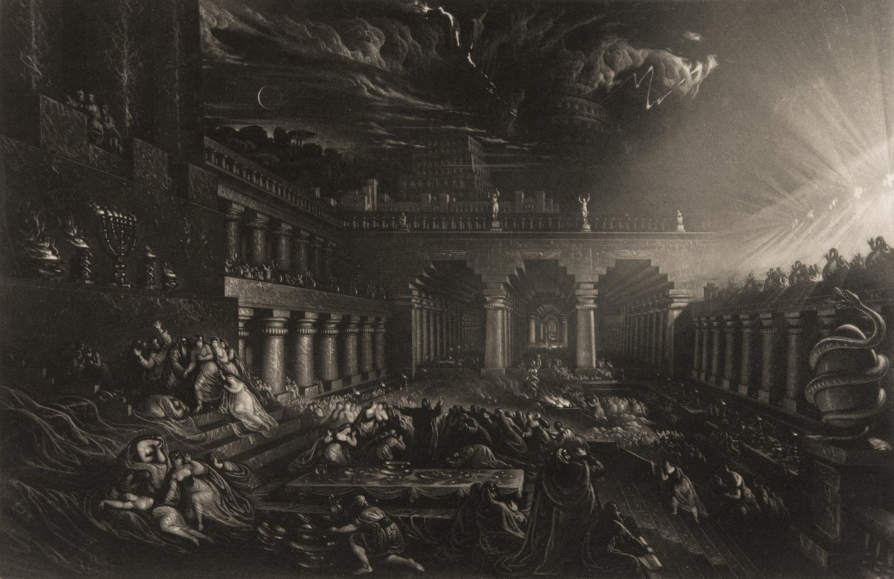 A Festa de Belsazar, de Ilustrações da Bíblia de John Martin