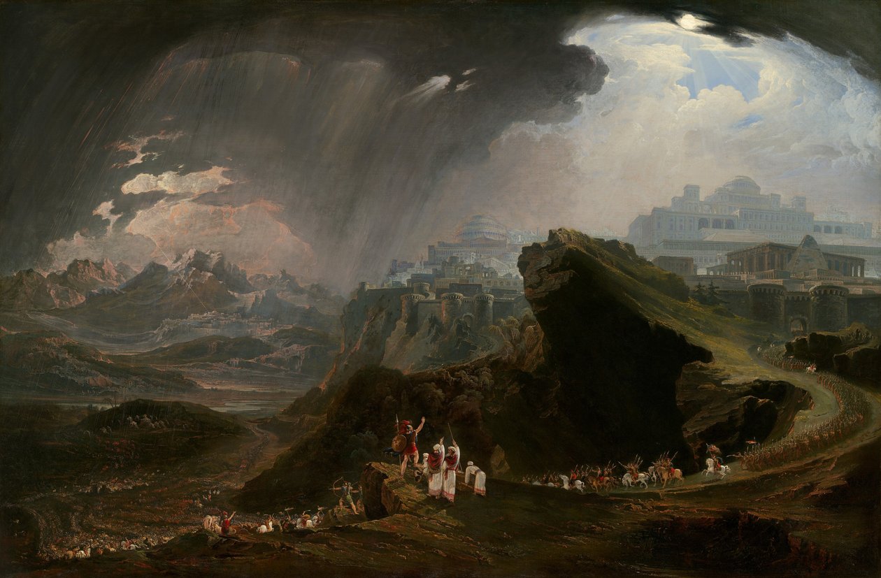 Josué ordena que o sol fique parado em Gibeão de John Martin