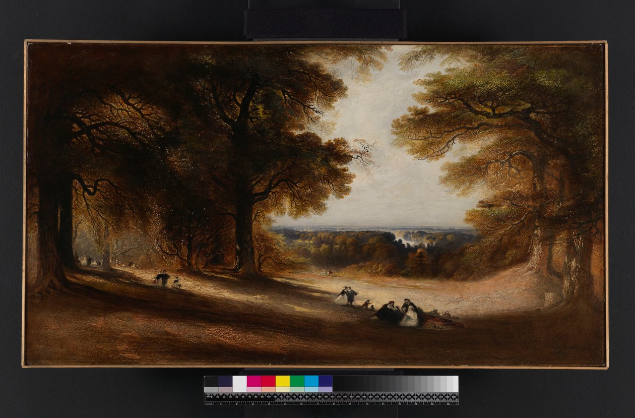 Paisagem: vista no parque Richmond, 1850 de John Martin