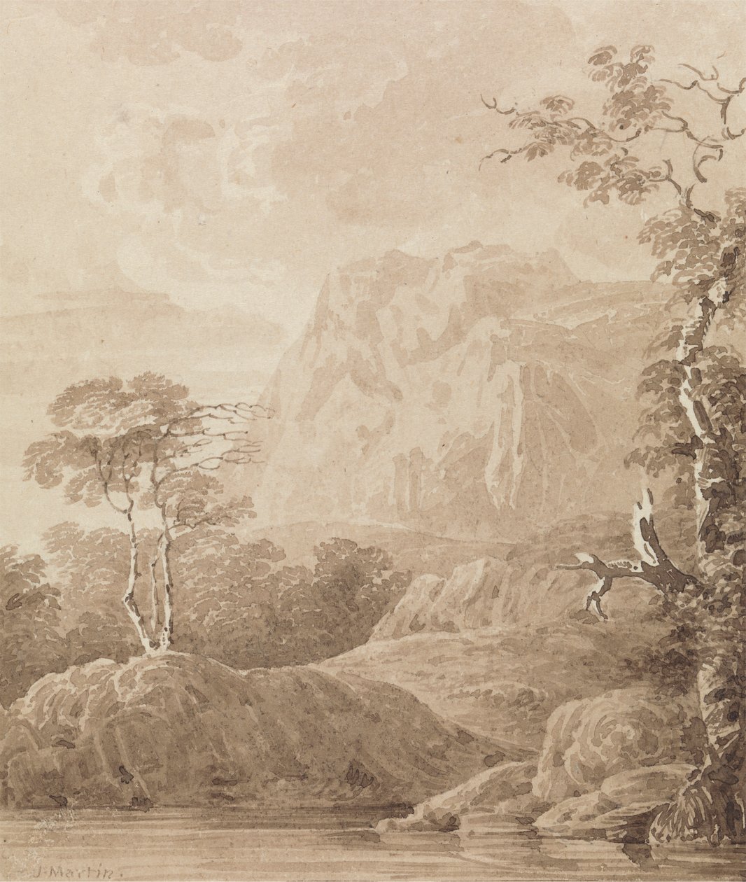 Paisagem do Rio Rocky de John Martin