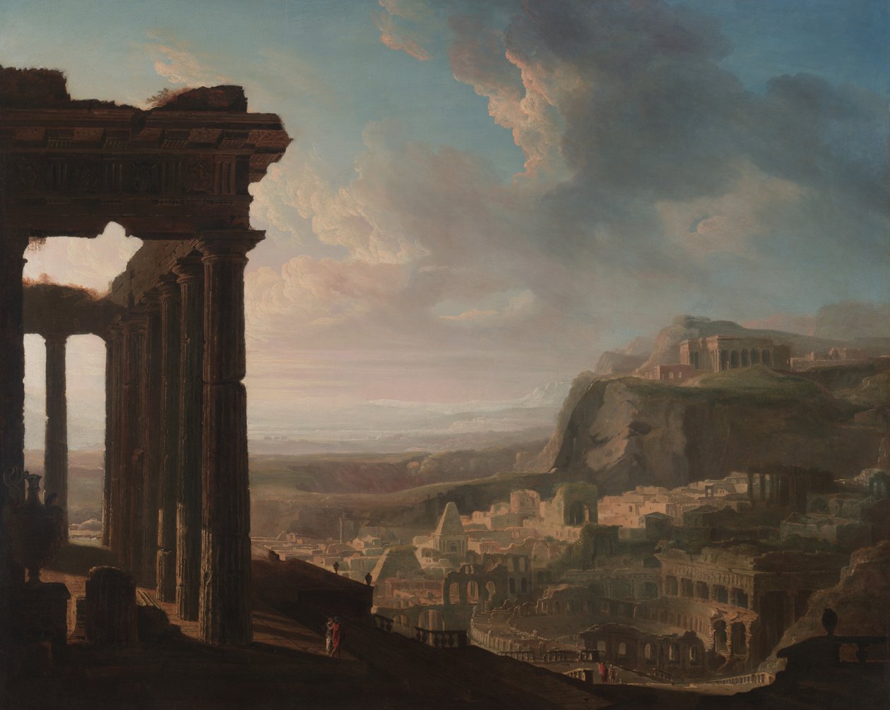 Ruínas de uma cidade antiga, c.1810-20 de John Martin