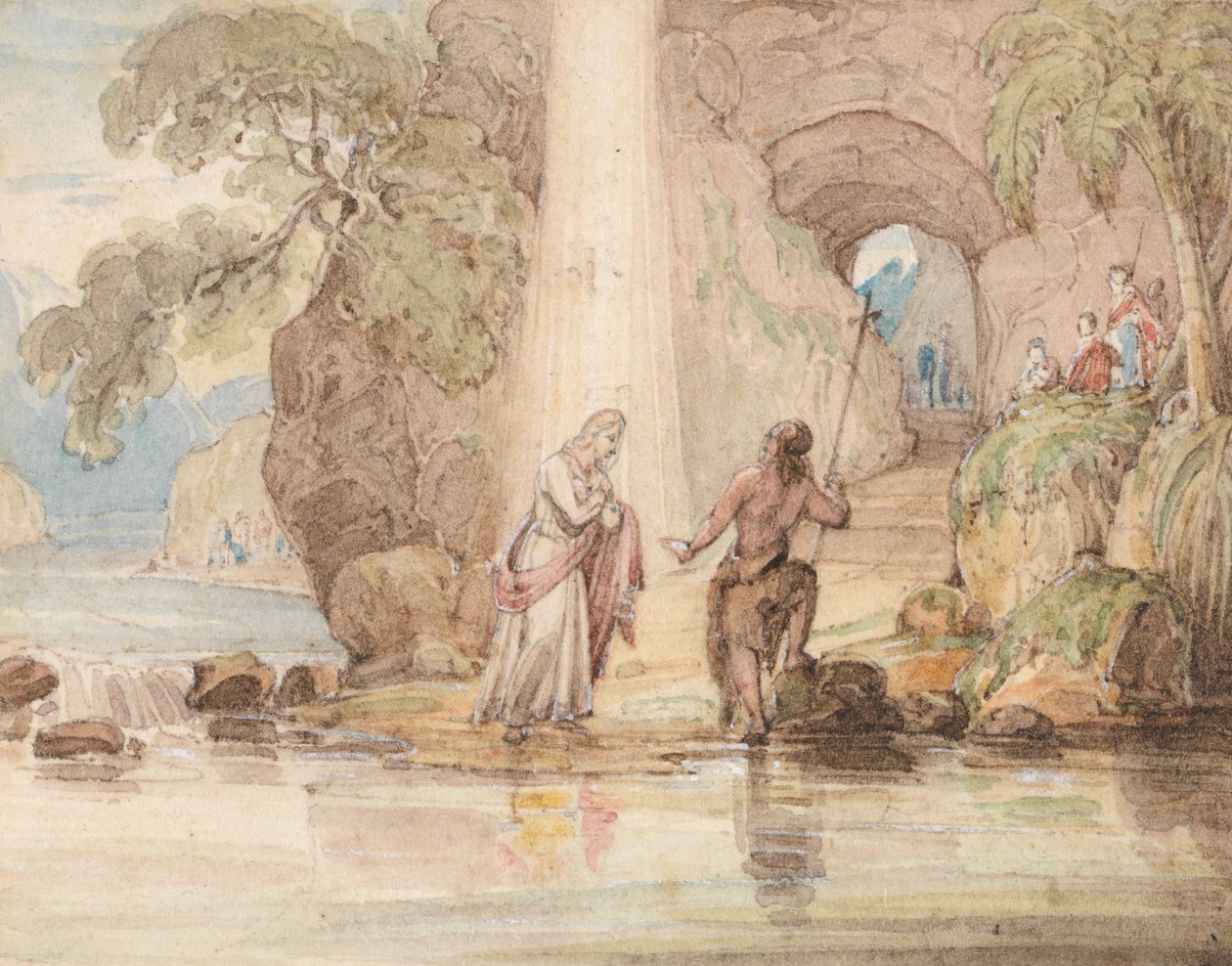 O Baptismo de Cristo de John Martin